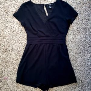 Forever 21 Black Short Jumpsuit